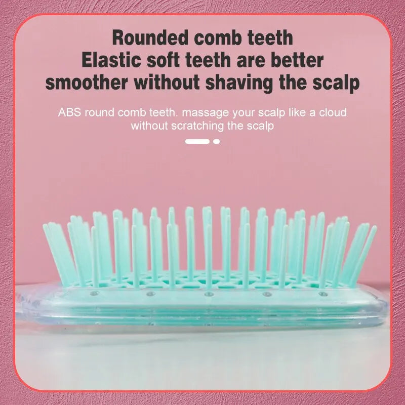 Fluffy Modeling Comb Mesh Comb Hairdressing Hair Smoothing Honeycomb Comb Plastic Massage Comb Dry and Wet Hollow Comb